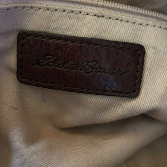 Eddie Bauer Vtg Green Canvas Purse Handbag Boho 80s 90s - Picture 6 of 10